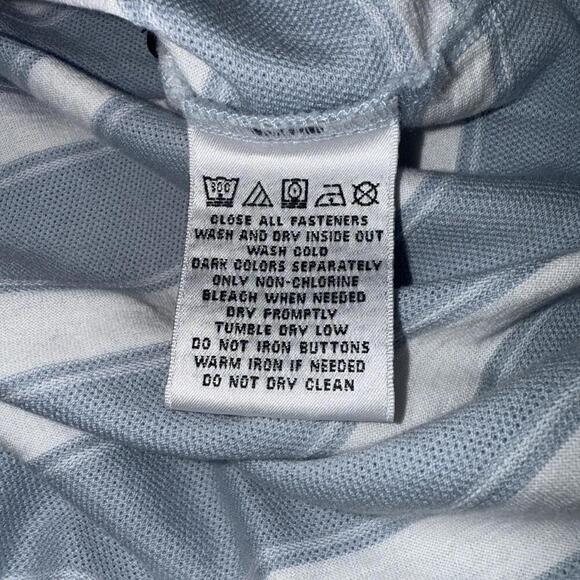 Victorinox Preppy Designer Quiet Luxury Striped Pima Cotton Golf Polo Shirt Smal - Picture 15 of 15